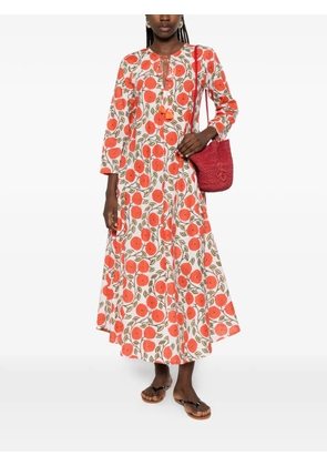 ELLEBLEU Soleil floral maxi dress - Orange