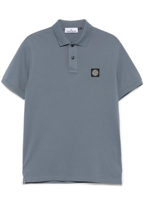 Stone Island Compass-patch polo shirt - Blue