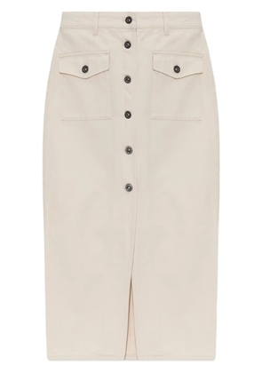 Self-Portrait cotton skirt - White