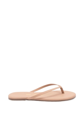 Tkees Lily leather slippers - Neutrals