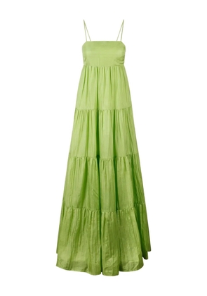 THE ROSE IBIZA silk maxi dress - Green