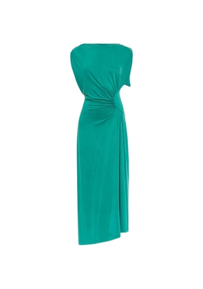 IRO ruched sleeveless midi dress - Green