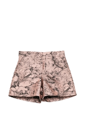 SHIATZY CHEN jacquard shorts - Pink