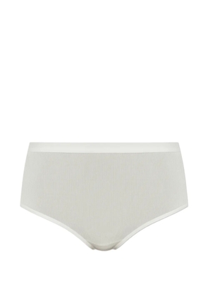 MM6 Maison Margiela ribbed-knit briefs - Neutrals