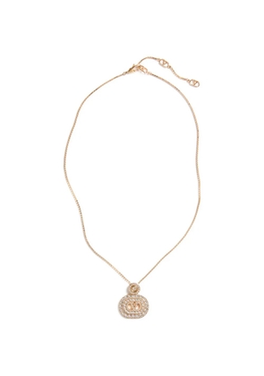 Valentino Garavani VLogo Signature metal and Swarovski® crystal necklace - Gold