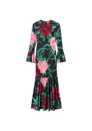 La DoubleJ Alba floral-print dress - Black