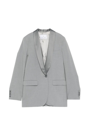 Manuel Ritz satin-lapel blazer - Grey