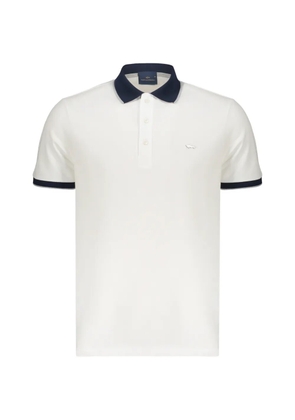 Paul & Shark logo-plaque polo shirt - White