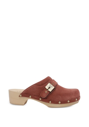 Scholl Pescura buckle-fastening mules - Brown