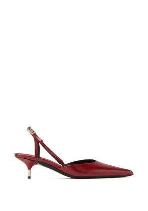 Versace point-toe buckle pumps - Red