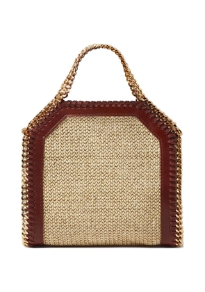 Stella McCartney mini Falabella woven-design tote bag - Neutrals