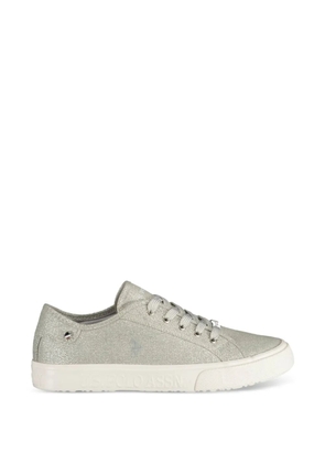 U.S. POLO ASSN. glitter-effect sneakers - Silver