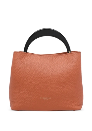 MY BEST BAG Firenze grained-leather clutch bag - Orange