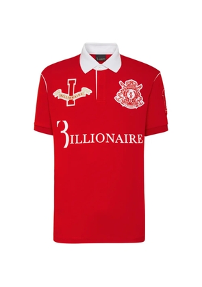 Billionaire SS Polo Team Montecarlo polo shirt - Red