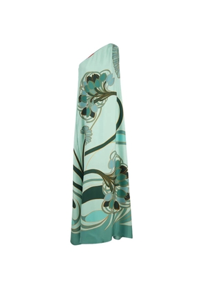 La DoubleJ Roy one-shoulder floral-print dress - Green