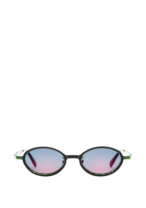 Kuboraum round-frame sunglasses - Black