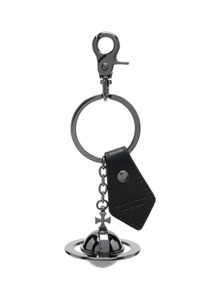 Vivienne Westwood Saffiano Orb keychain - Black