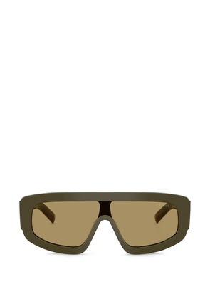 Prada Eyewear oversized geometric-frame sunglasses - Green