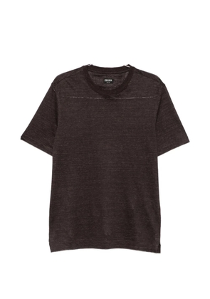 Zegna short-sleeve T-shirt - Brown