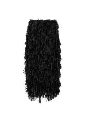 Co fringed-embellished midi skirt - Black