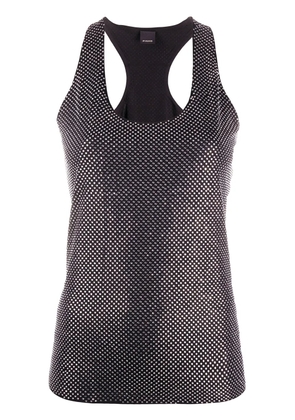 PINKO strass tank top - Black