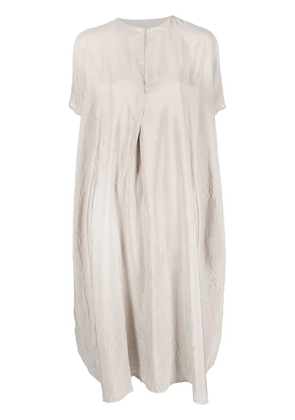 Daniela Gregis silk midi shirt dress - Grey