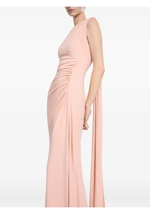 Elie Saab one-shoulder draped maxi dress - Pink