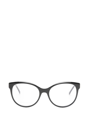 Jimmy Choo Eyewear logo-embellished cat-eye glasses - Black