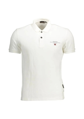 Napapijri Elbas logo-print polo shirt - White