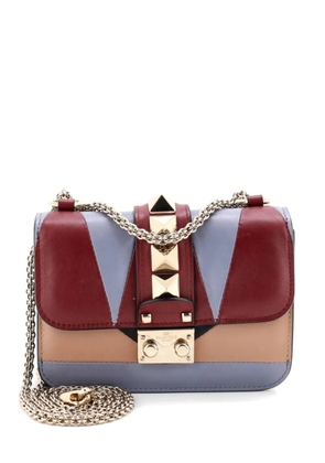 Valentino Garavani Pre-Owned Glam Lock Geometric Color Block Leather Mini shoulder bag - Multicolour