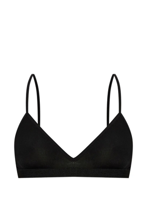 MM6 Maison Margiela ribbed triangle bra - Black