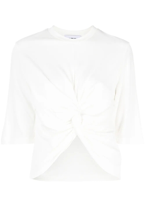 AMBUSH short-sleeved gathered T-shirt - White