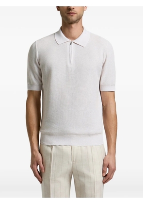 Peserico zip-fastening short-sleeve polo shirt - Neutrals
