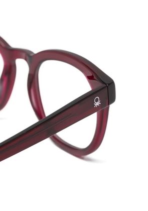 Benetton Coral round-frame glasses - Red
