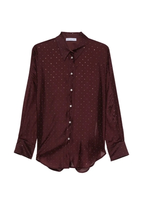 Manuel Ritz rhinestone-embellished long-sleeve shirt - Red