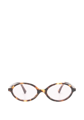 Miu Miu Eyewear tortoiseshell-effect oval-frame sunglasses - Brown