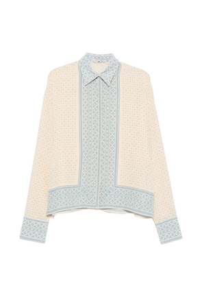 Ermanno Scervino geometric-print buttoned shirt - Neutrals