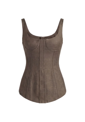 Monse sleeveless corset top - Brown