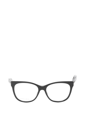 Jimmy Choo Eyewear logo-plaque cat-eye glasses - Black