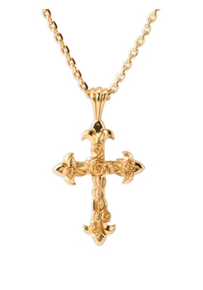 Emanuele Bicocchi large Fleury Cross necklace - Gold