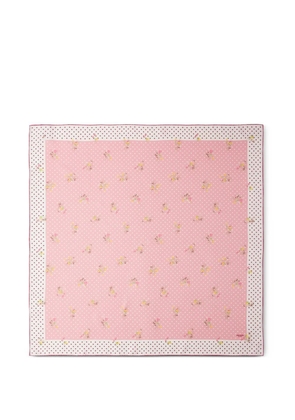 Prada printed silk twill scarf 90 - Pink