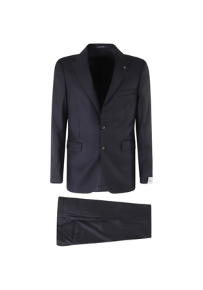 Tagliatore peak-lapel single-breasted suit - Blue