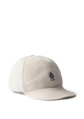 Prada old piqué baseball cap - Neutrals