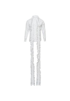 Comme des Garçons Homme Plus ruffled long-trim shirt - White