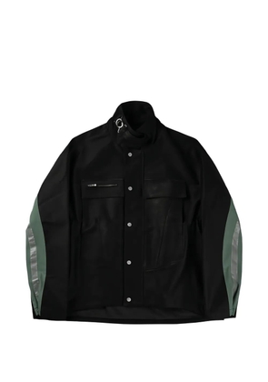 FFFPOSTALSERVICE FF Bunker waxed panelled jacket - Black