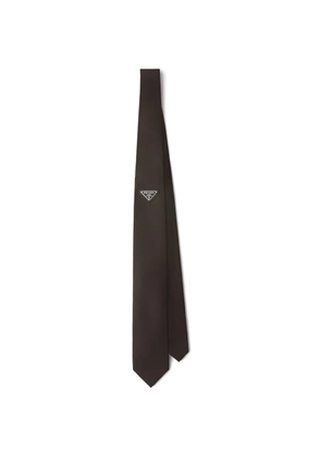 Prada Re-Nylon tie - Brown
