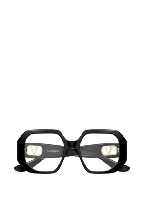 VALENTINO GARAVANI EYEWEAR VLogo geometric-frame glasses - Black