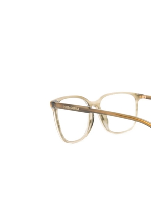 Dolce & Gabbana Eyewear rectangle-frame glasses - Neutrals