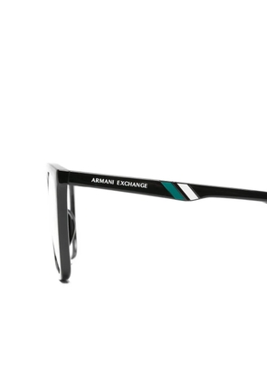 Armani Exchange square-frame glasses - Black