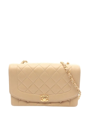 CHANEL Pre-Owned 1997-1999 Medium Lambskin Diana Flap crossbody bag - Brown